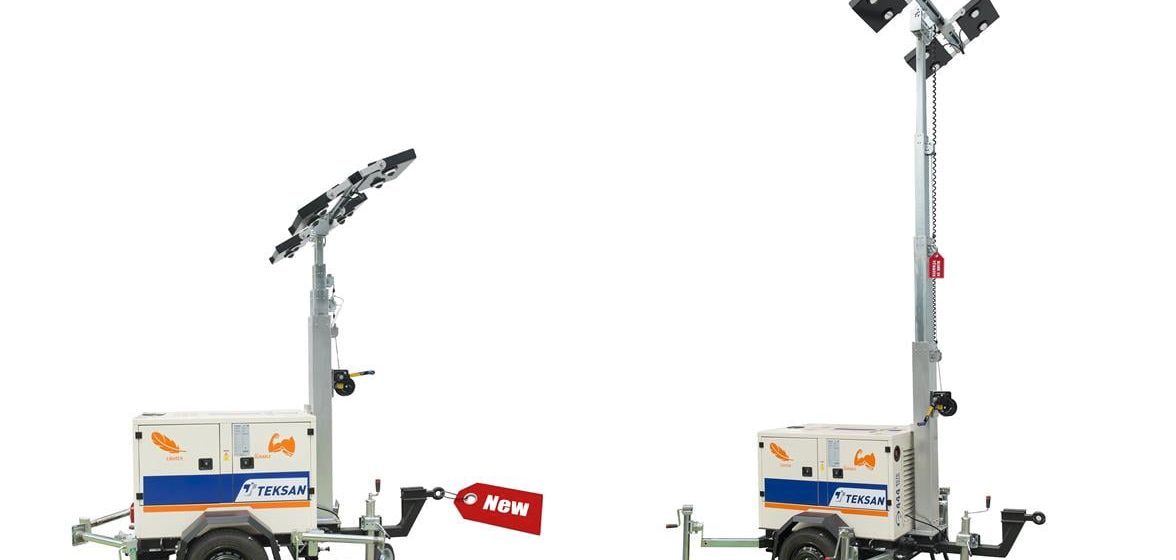 a machine with lights on wheels