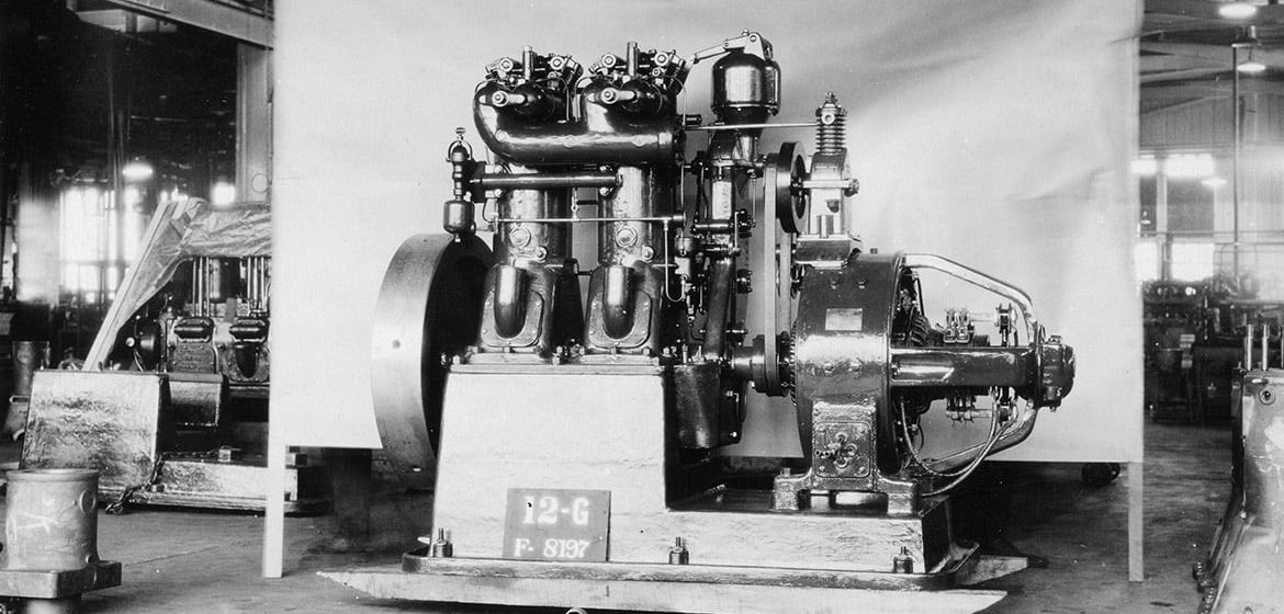 a machine with a large engine