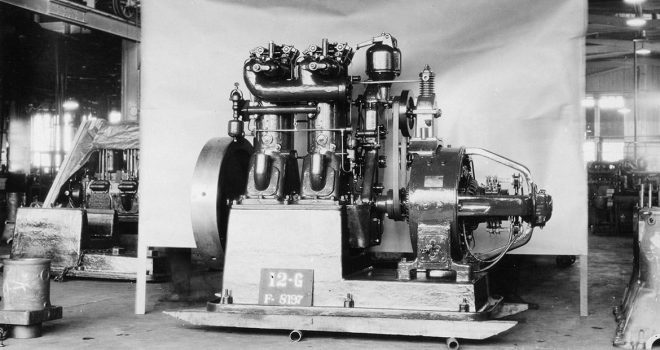 a machine with a large engine